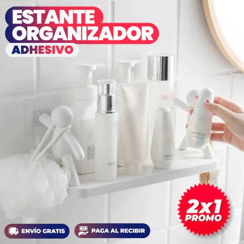 2X1 ESTANTE DE BAÑO ORGANIZADOR ADHESIVO